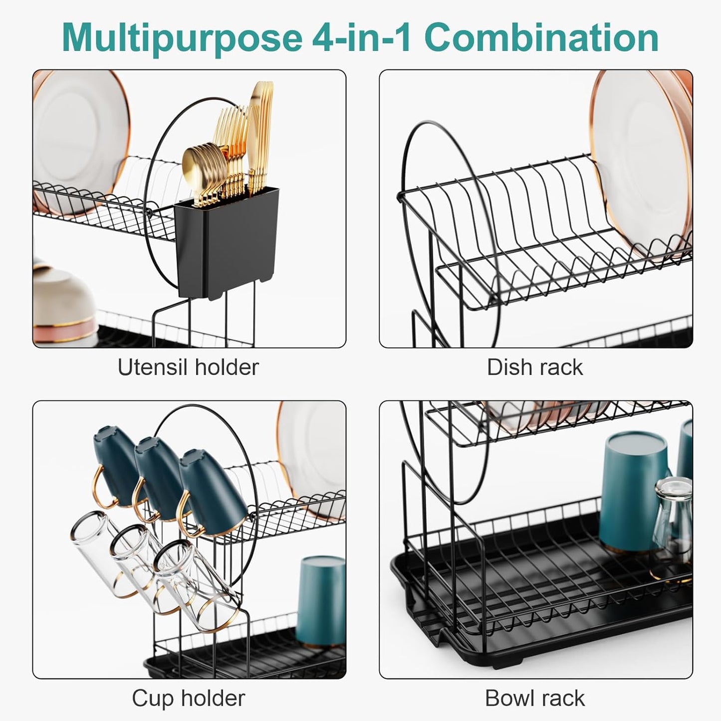 HyDry: Compact 2-Tier Dish Drying Solution